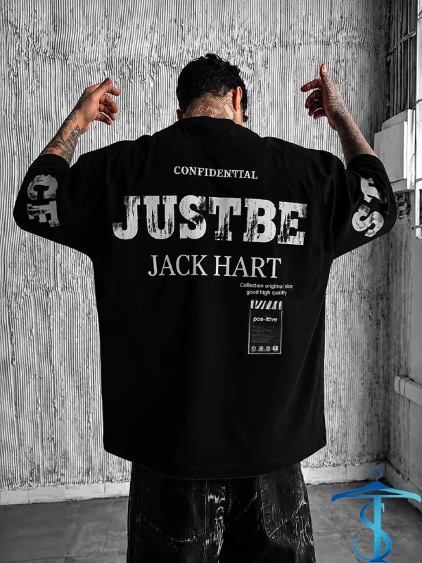 خرید و قیمت تیشرت لش مردانه پرجیب JUSTBE مشکی